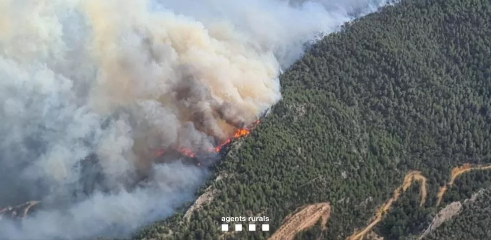 Deux incendies ravagent le sud de la Catalogne dans le Priorat